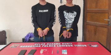 Diduga Edar dan Pakai Sabu, Dua Warga Sambelia Diamankan Polisi