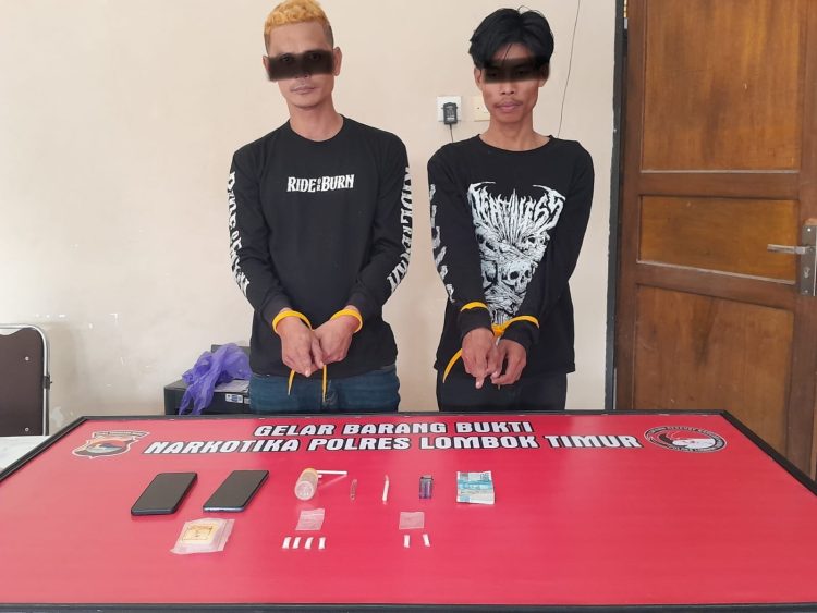 Diduga Edar dan Pakai Sabu, Dua Warga Sambelia Diamankan Polisi