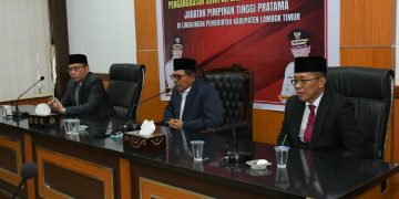Bupati, Wakil Bupati dan Sekda Lotim Kompak Bersama Hadiri Pelantikan