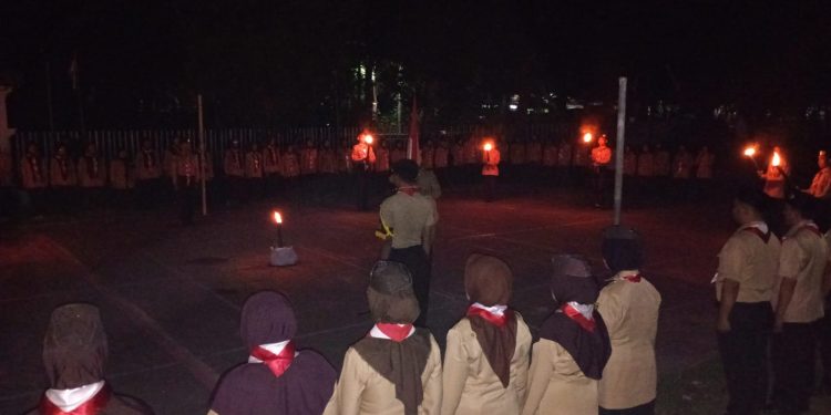 Kwarran Selong Gelar Kegiatan Ulang Janji HUT Pramuka ke -65
