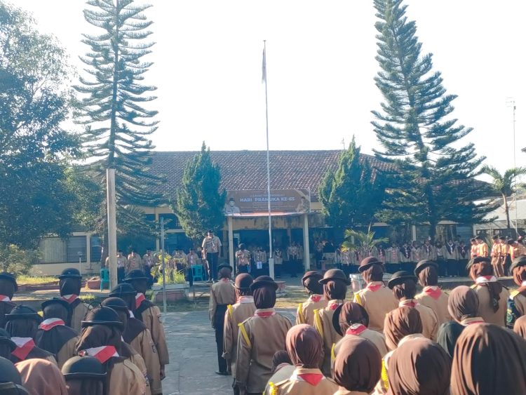 Khidmat Peringatan Hari Pramuka ke 65 Tingkat Kwarran Selong