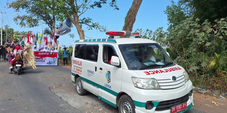 Pawai Gerak Jalan Meriahkan HUT RI ke-81, Pelajar Sakra Timur Tunjukkan Sportivitas dan Kreativitas
