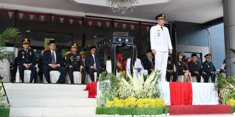 Detik-Detik Proklamasi HUT RI ke-81 di Lotim Berlangsung Khidmat