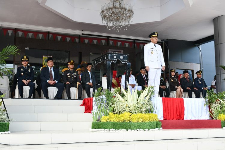Detik-Detik Proklamasi HUT RI ke-81 di Lotim Berlangsung Khidmat