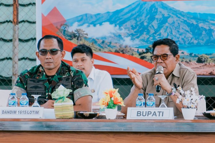 Dihadapan Bupati Lotim Dandim Beberkan Kendala Pembangunan KDKMP