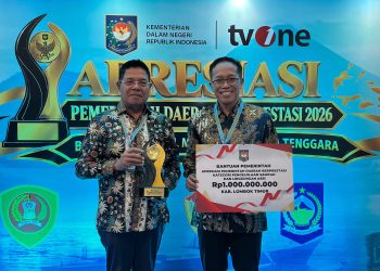 Lotim Juara 3 Nasional Pengelolaan Sampah, Bawa Pulang Uang Rp 1 Milyar