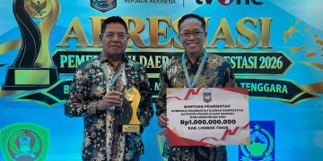 Lotim Juara 3 Nasional Pengelolaan Sampah, Bawa Pulang Uang Rp 1 Milyar