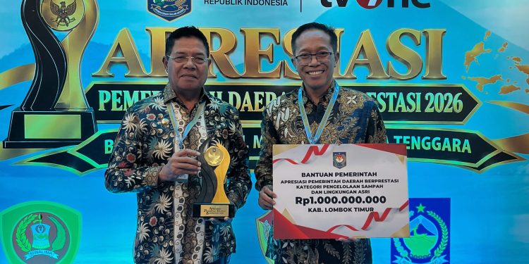 Lotim Juara 3 Nasional Pengelolaan Sampah, Bawa Pulang Uang Rp 1 Milyar