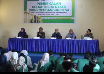 KKN Membangun Desa Dimulai, Mahasiswa Teknik Hamzanwadi Dibekali SDGs dan Pencegahan Kekerasan