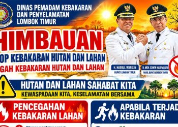 Damkarnat Lotim Keluarkan Imbauan Stop Karhutla