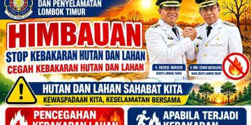 Damkarnat Lotim Keluarkan Imbauan Stop Karhutla